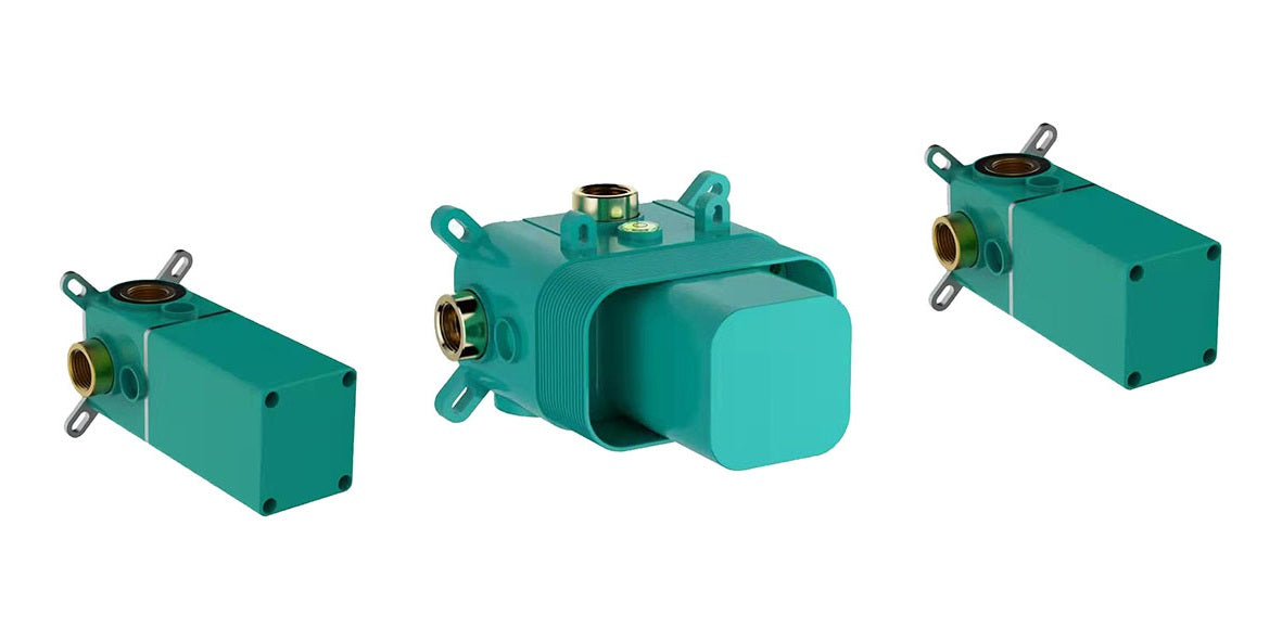 Dreams inbouwdeel thermostatische douchekraan met 2 stopkranen – Wiesbaden – Mat Zwart – Inbouwthermostaat | Dealplein