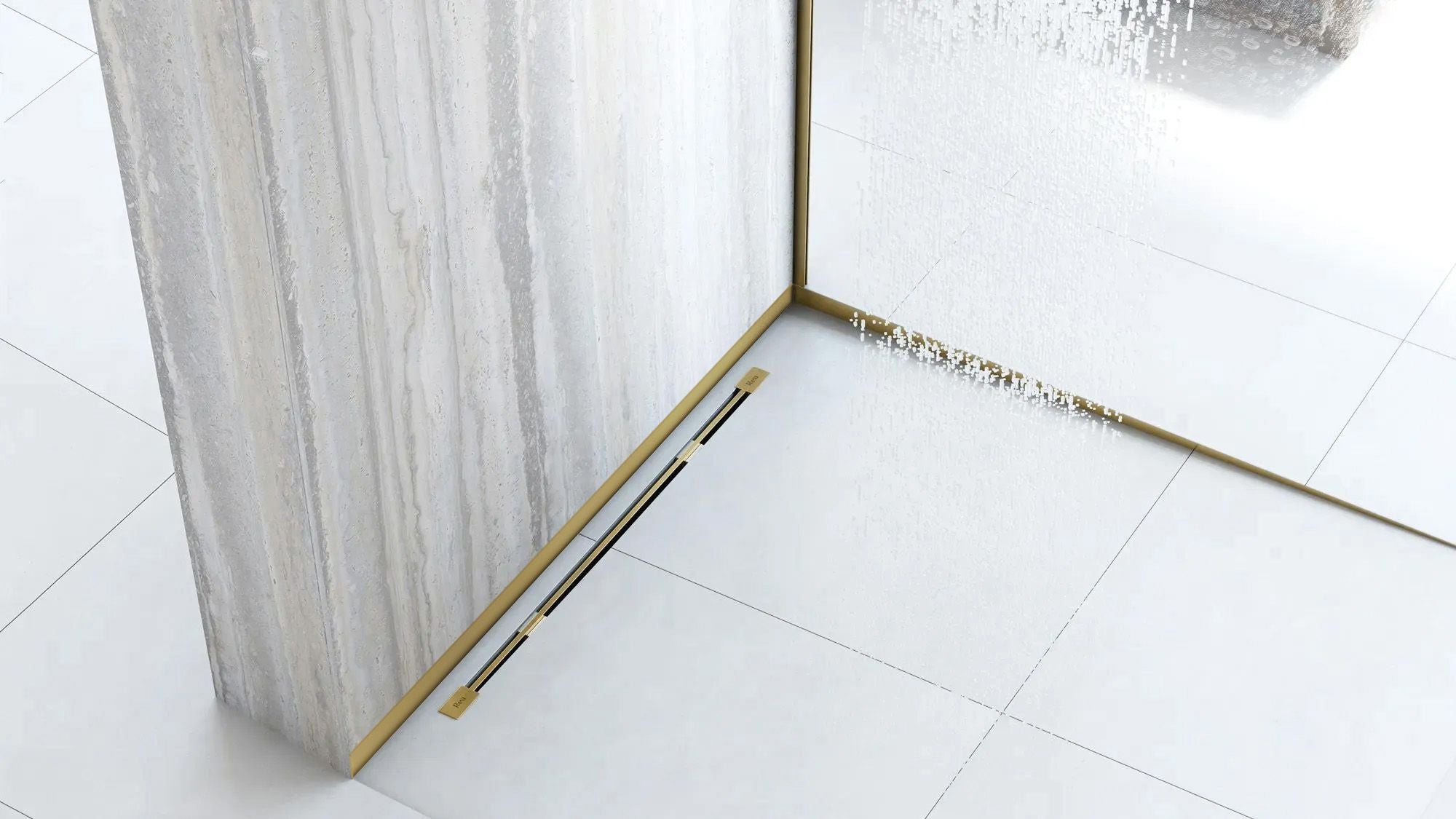 Douchebak profiel 130cm Gold