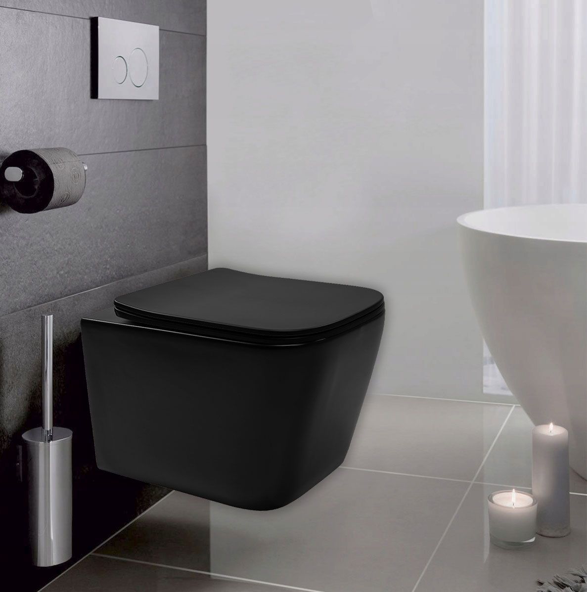 Hangend Toilet Rea Julio Black Mat