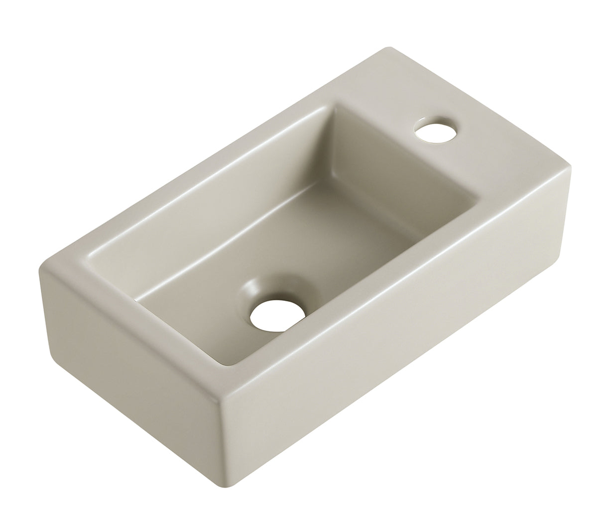 Rhea M fontein rechts 40 x 22 x 11 cm keramiek beige – Wiesbaden – Beige – Fonteinen | Dealplein