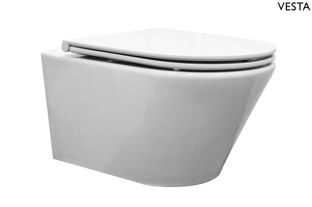 Wiesbaden Vesta Toiletzitting Glans Wit
