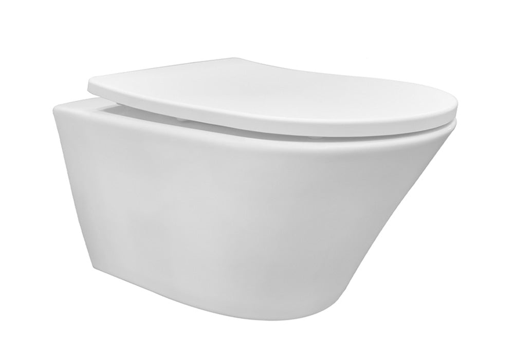 Vesta Tornado Flush Wandtoilet Rimless Met Nano Coating Met Shade Slim Toiletzitting Softclose En Quick Release Glans Wit