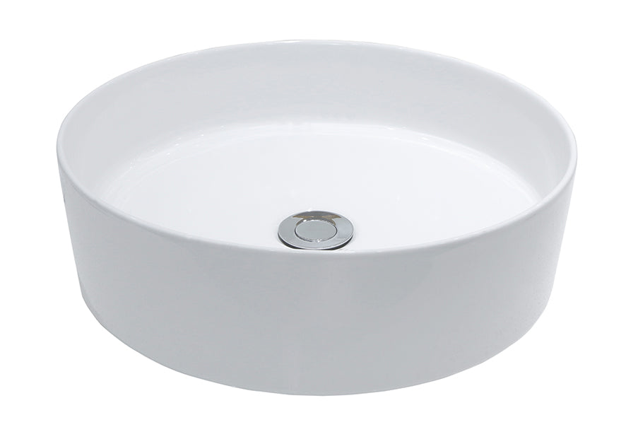Link waskom rond 40 x 12 cm keramiek mat wit – Wiesbaden – Mat Wit – Waskom | Dealplein