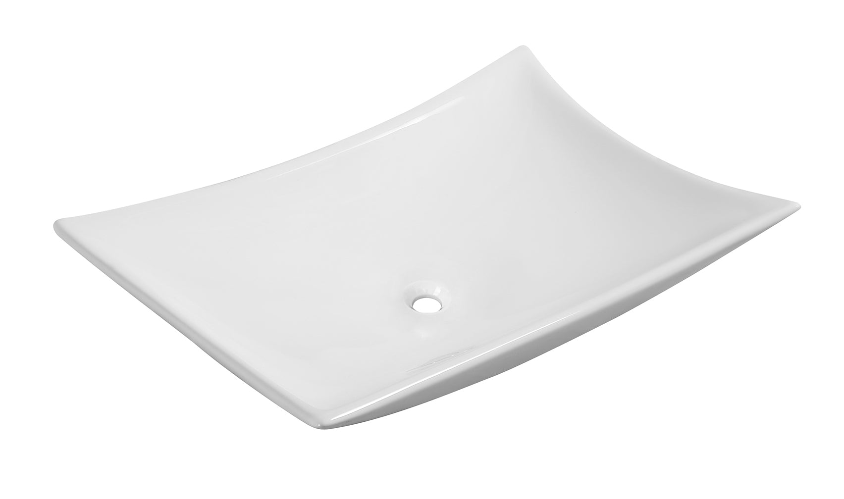 Productafbeelding – Scala waskom rechthoekig 56 x 37 x 10,5 cm keramiek glans wit