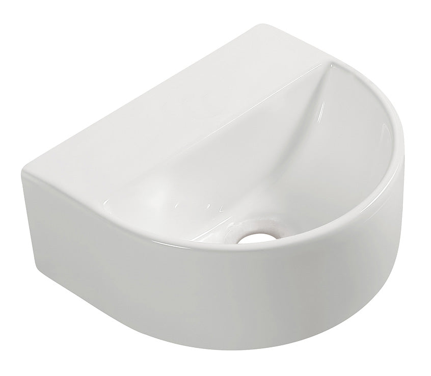 Lara fontein zonder kraangat 30 x 25 x 12 cm keramiek glans wit – Wiesbaden – Glans Wit – Fonteinen | Dealplein