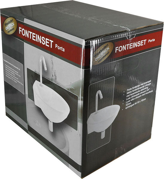 one-pack Porta fontein + Metro kraan – Wiesbaden – Onbekend – Complete fonteinsets | Dealplein
