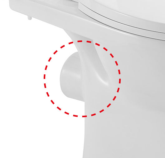 Duoblok toilet staand rimless PK met toiletzitting glans wit