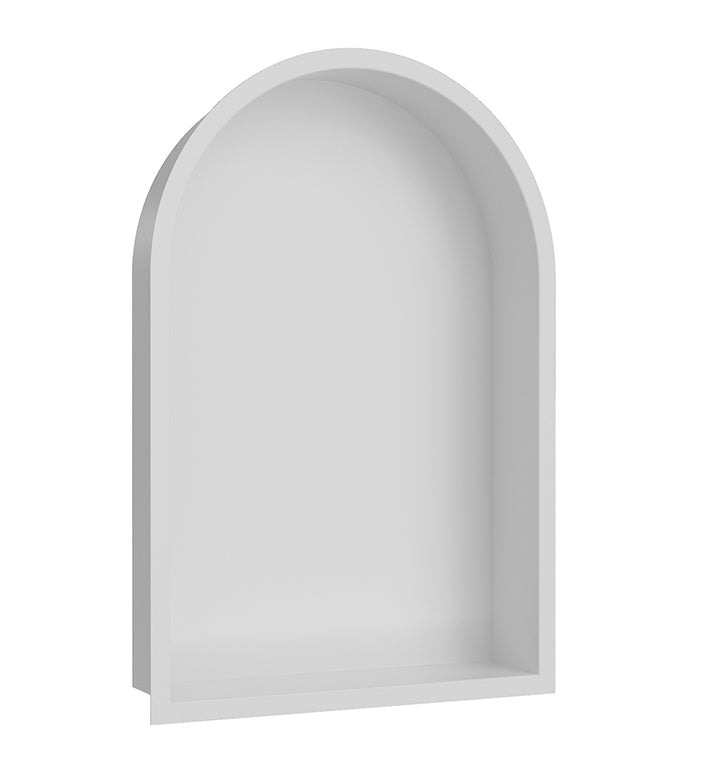 Wiesbaden Demis inbouwnis ovaal 30 x 45 x 7 cm mat wit