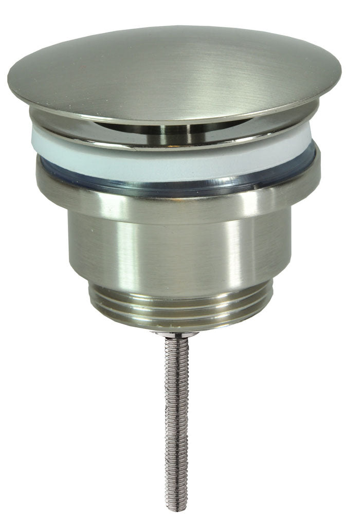 UniMatch open afvoerplug 5/4'' geborsteld staal – Wiesbaden – Geborsteld Staal – Afvoerplug | Dealplein