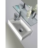 Amarok Toiletfontein Gegoten Marmer 40x22cm Links Wit - Afbeelding 2