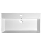 Sapho Kare 85 Keramische Meubelwastafel 85 X 45 Cm Wit - afbeelding 2