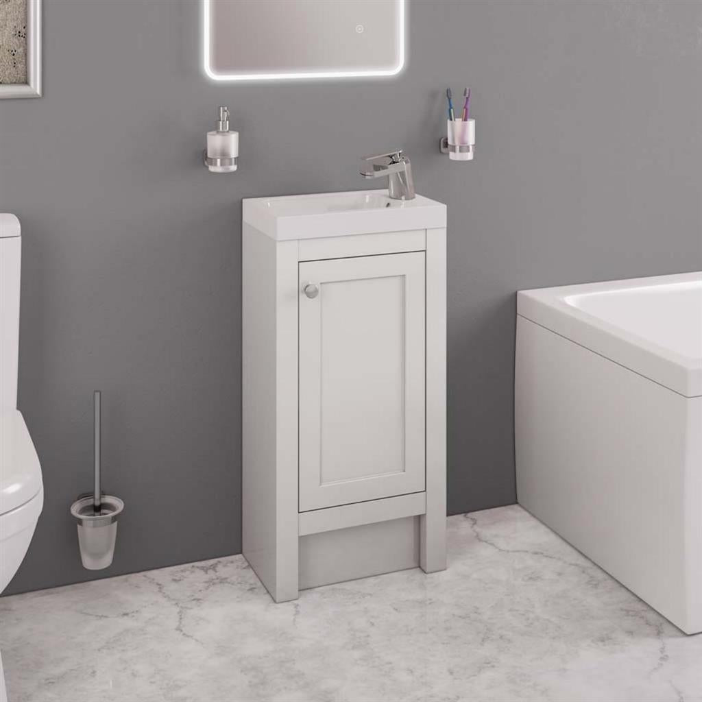 Eastbrook Hardwick staand badmeubel 40x25 cm mat wit