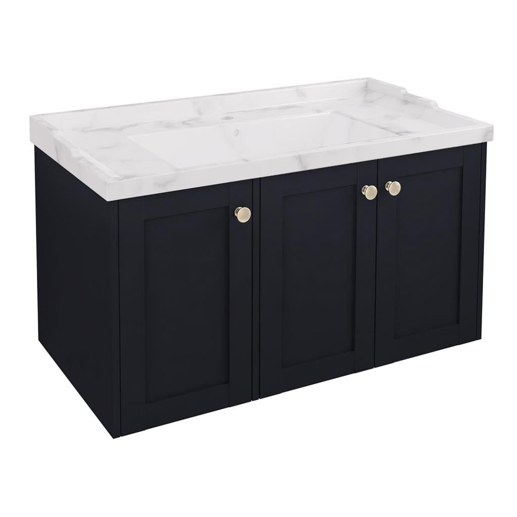 Eastbrook Hardwick hangend badmeubel 90x45 cm vierkant antraciet