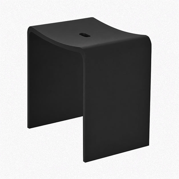 Wiesbaden Zita kruk 40 x 30 x 42,5 cm solid surface mat zwart