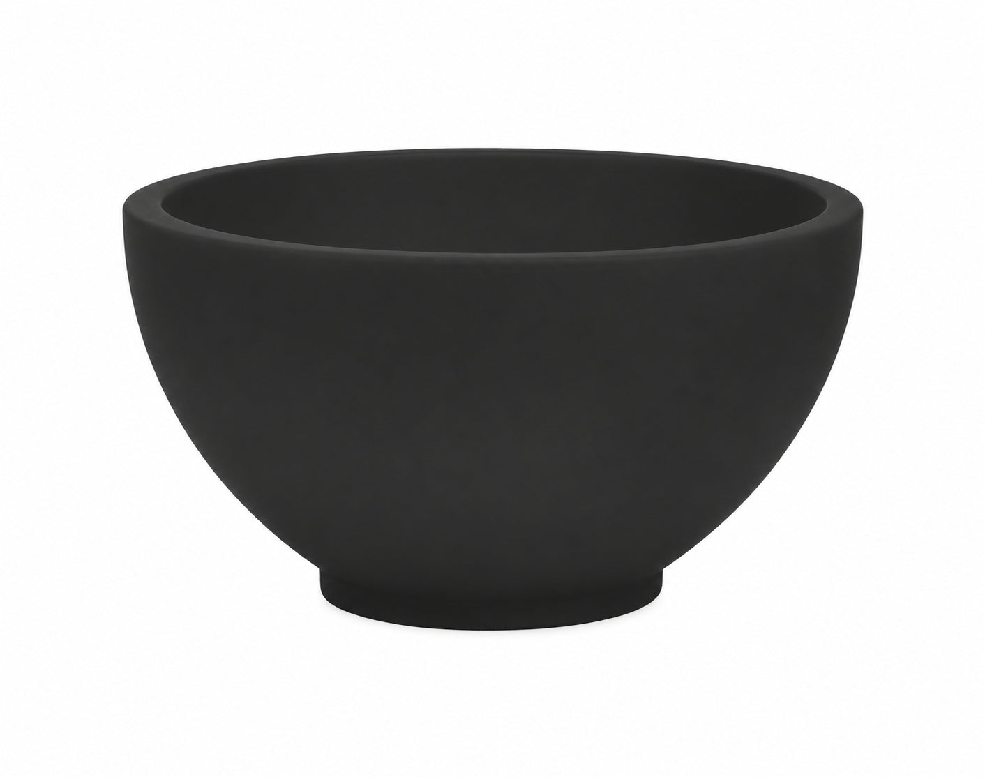 Tessa waskom rond 20 x 11 cm solid surface mat zwart – Wiesbaden – Mat Zwart – Waskom | Dealplein