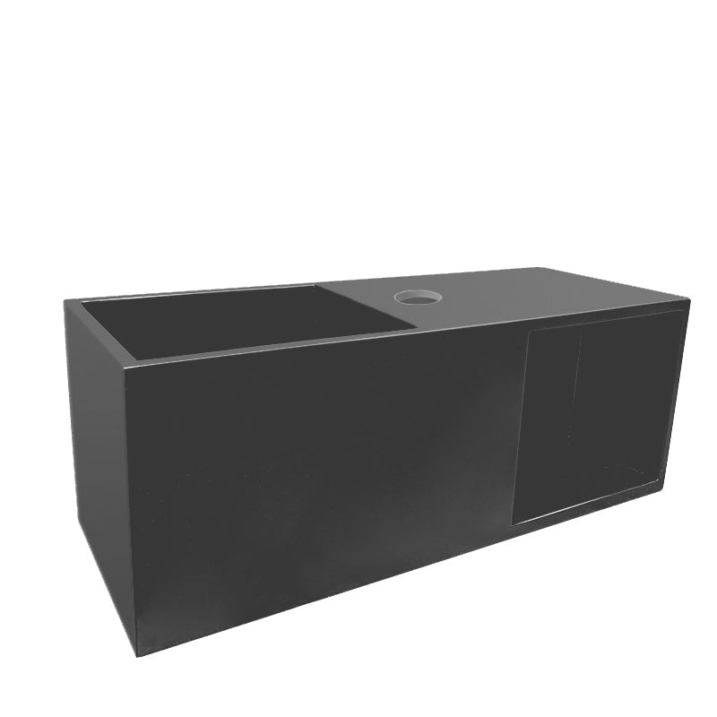 Julia fontein met nis 54 x 20 x 20 cm solid surface mat zwart – Wiesbaden – Mat Zwart – Fonteinen | Dealplein