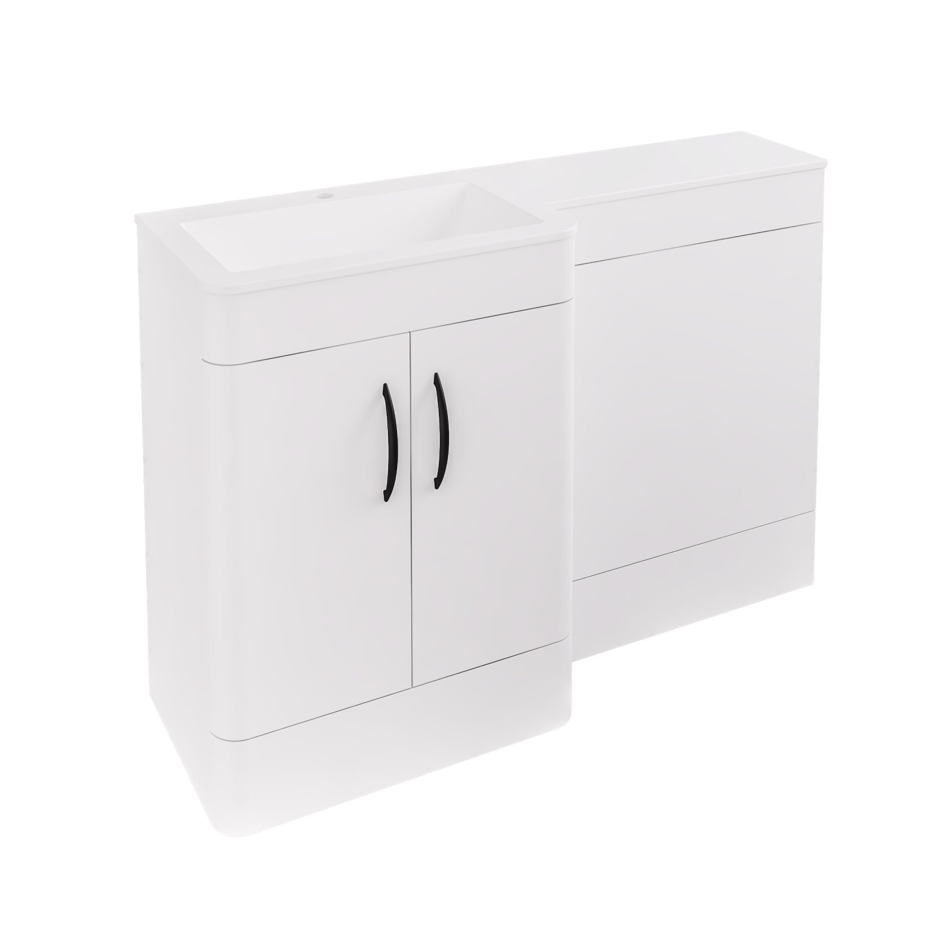 Eastbrook Chaddesley Staand Combinatiemeubel 120x46 Cm Combinatiemeubel Hoogglans Wit