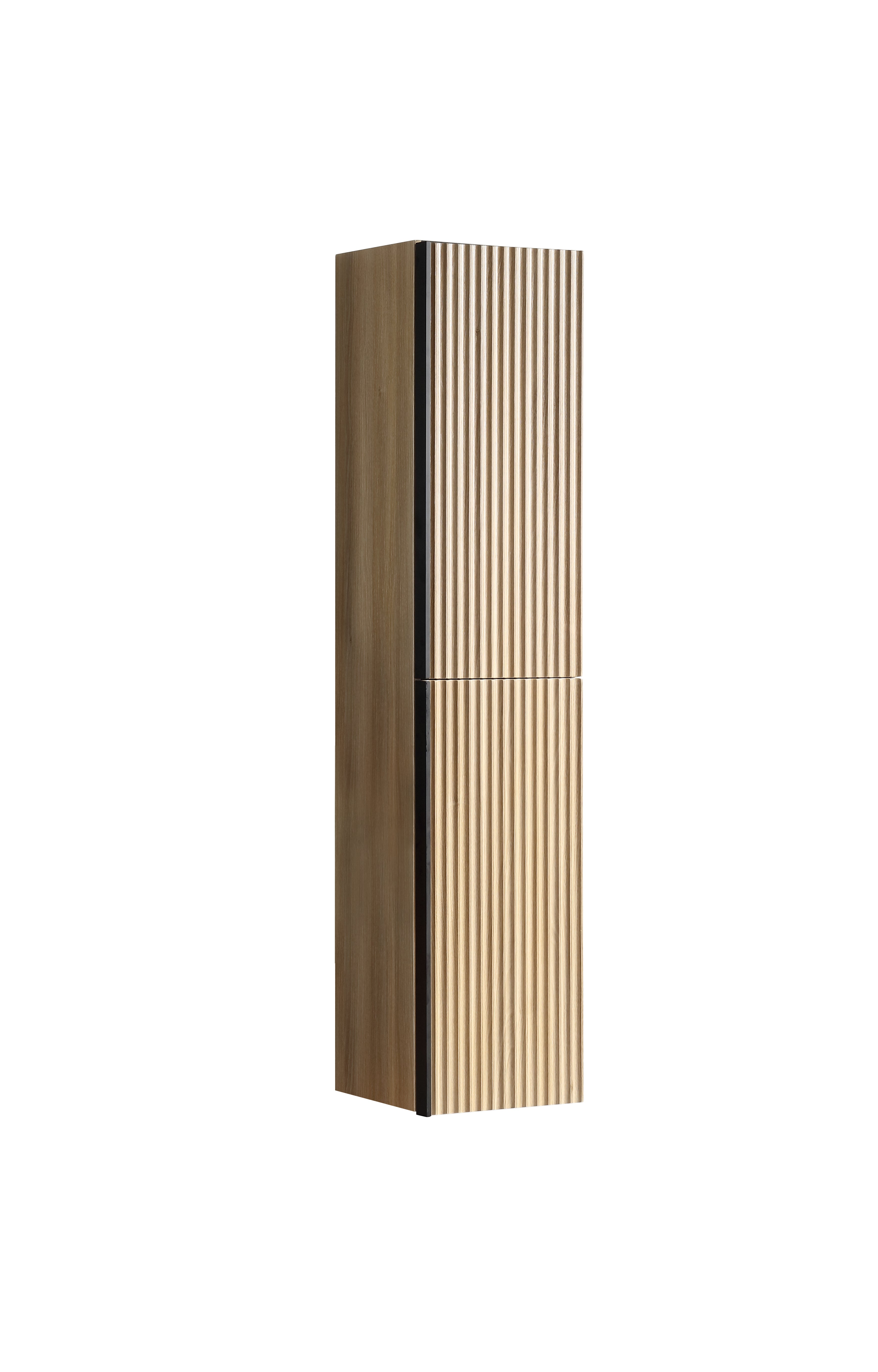 Ribbella kolomkast met 2 deuren 160 x 36 x 30 cm naturel eik – Xellanz – Eiken – Kolomkast | Dealplein