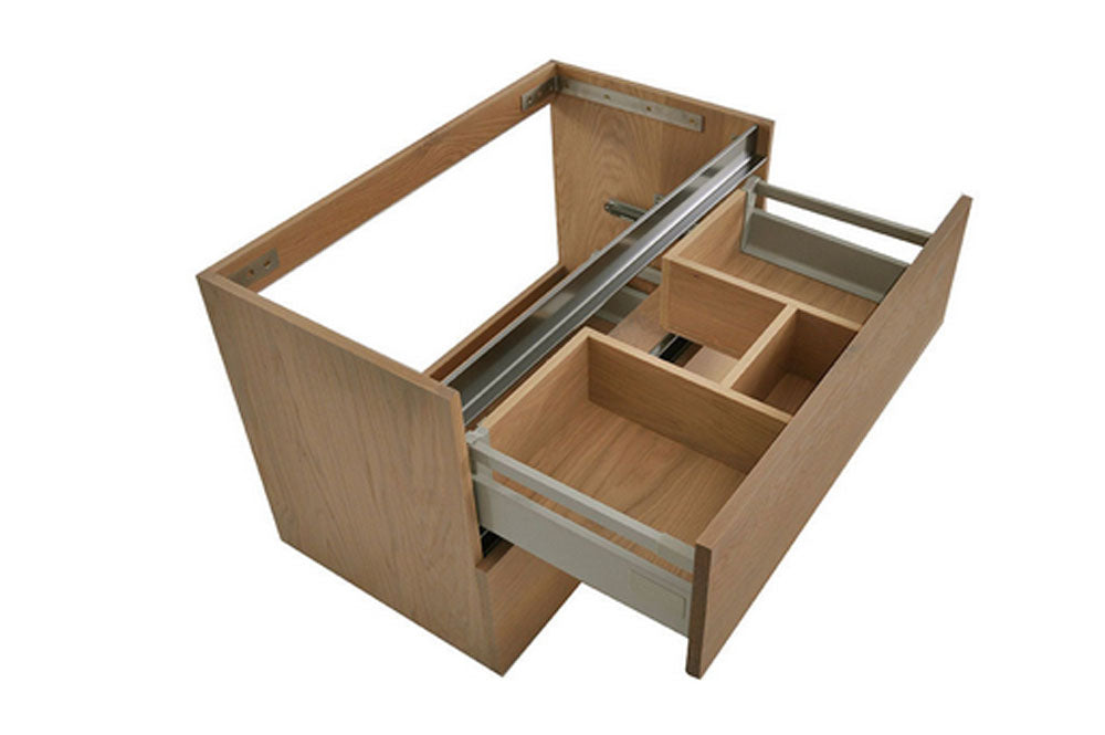 OAK onderkast met 2 laden 60 x 46 cm eik – Wiesbaden – Eiken – Badmeubel | Dealplein