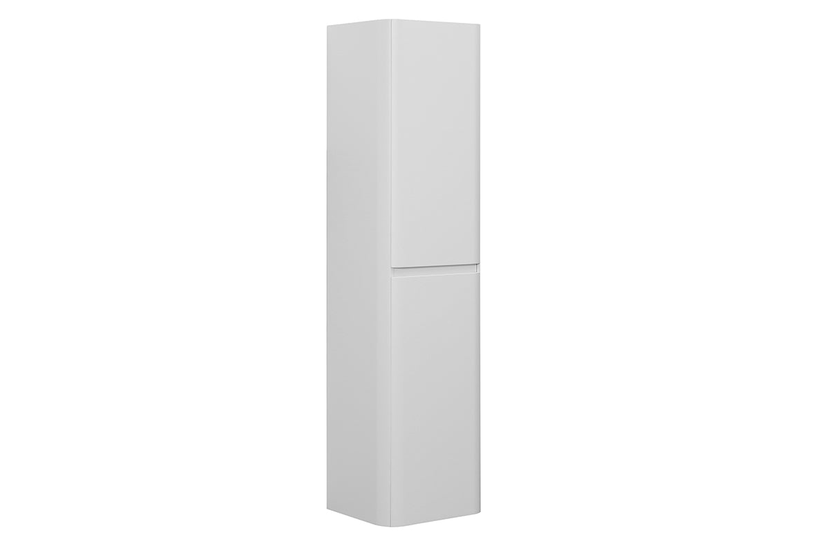 Novira kolomkast afgeronde hoeken 160 x 40 x 35 cm mat wit – Wiesbaden – Mat Wit – Kolomkasten | Dealplein