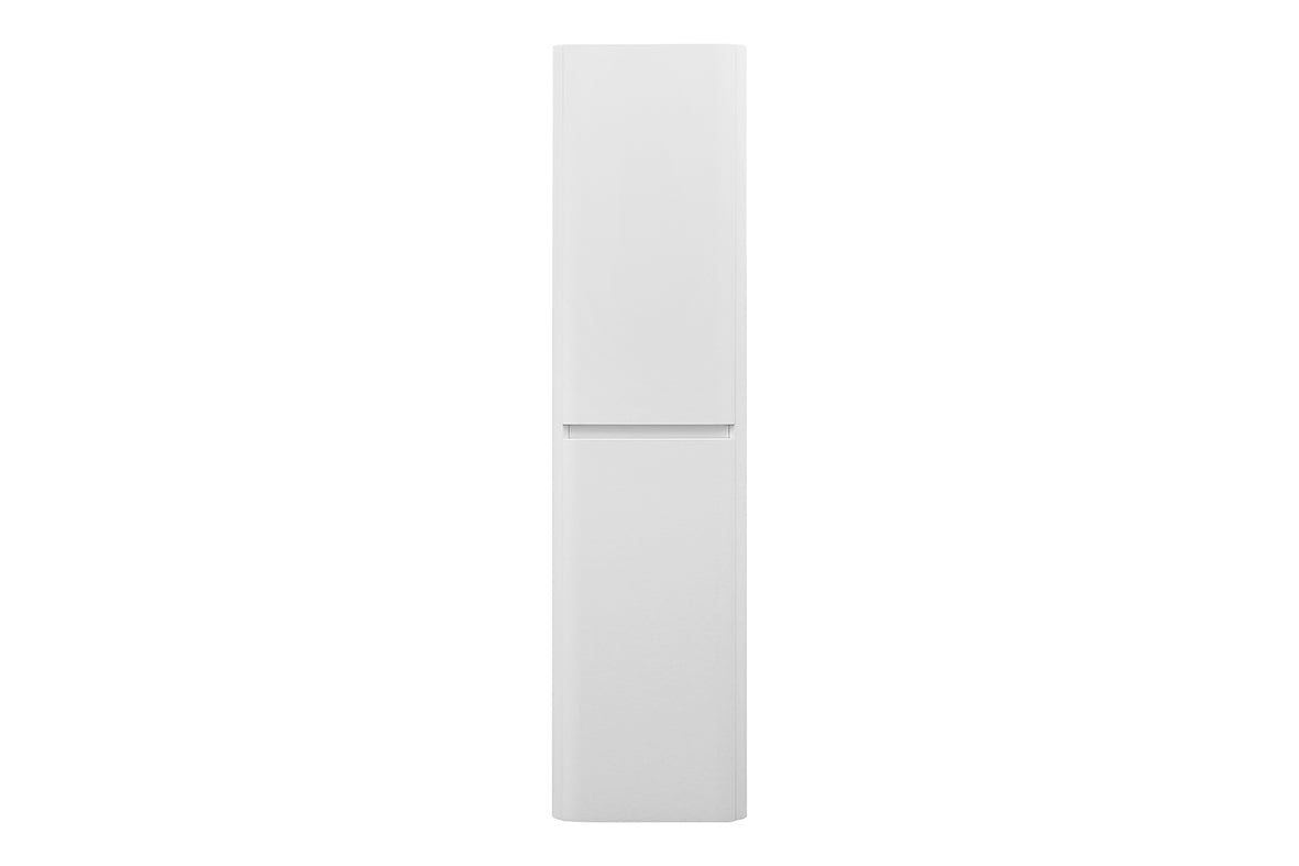 Novira kolomkast afgeronde hoeken 160 x 40 x 35 cm mat wit – Wiesbaden – Mat Wit – Kolomkasten | Dealplein