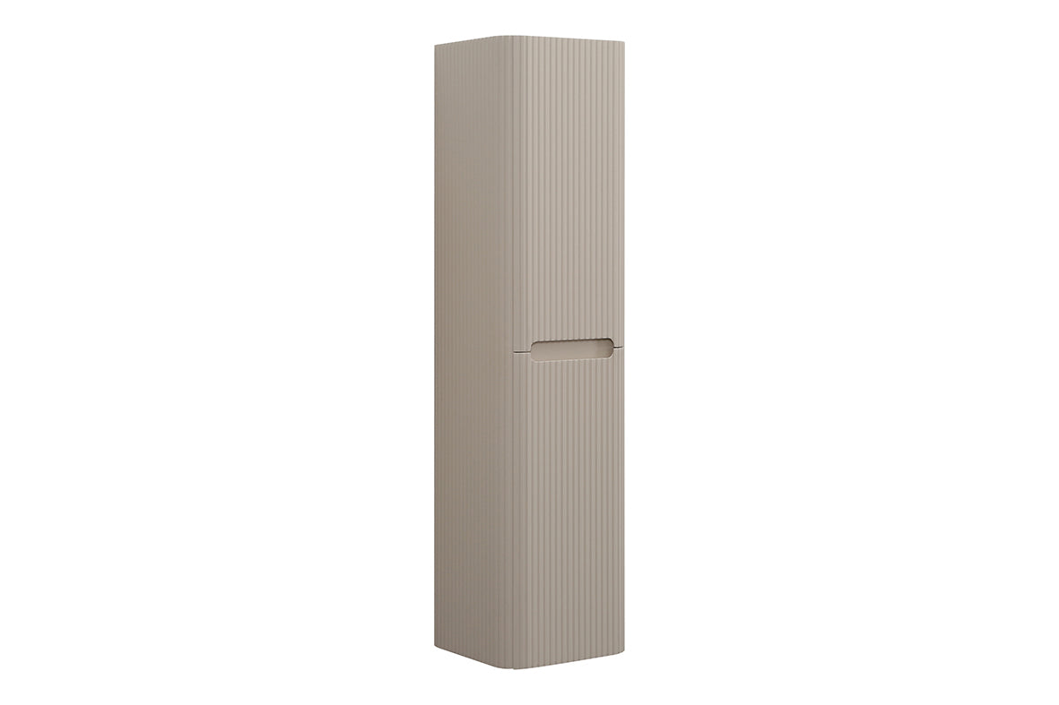 Wiesbaden Sulora kolomkast afgeronde hoeken geribbeld 160 x 40 x 35 cm mat beige