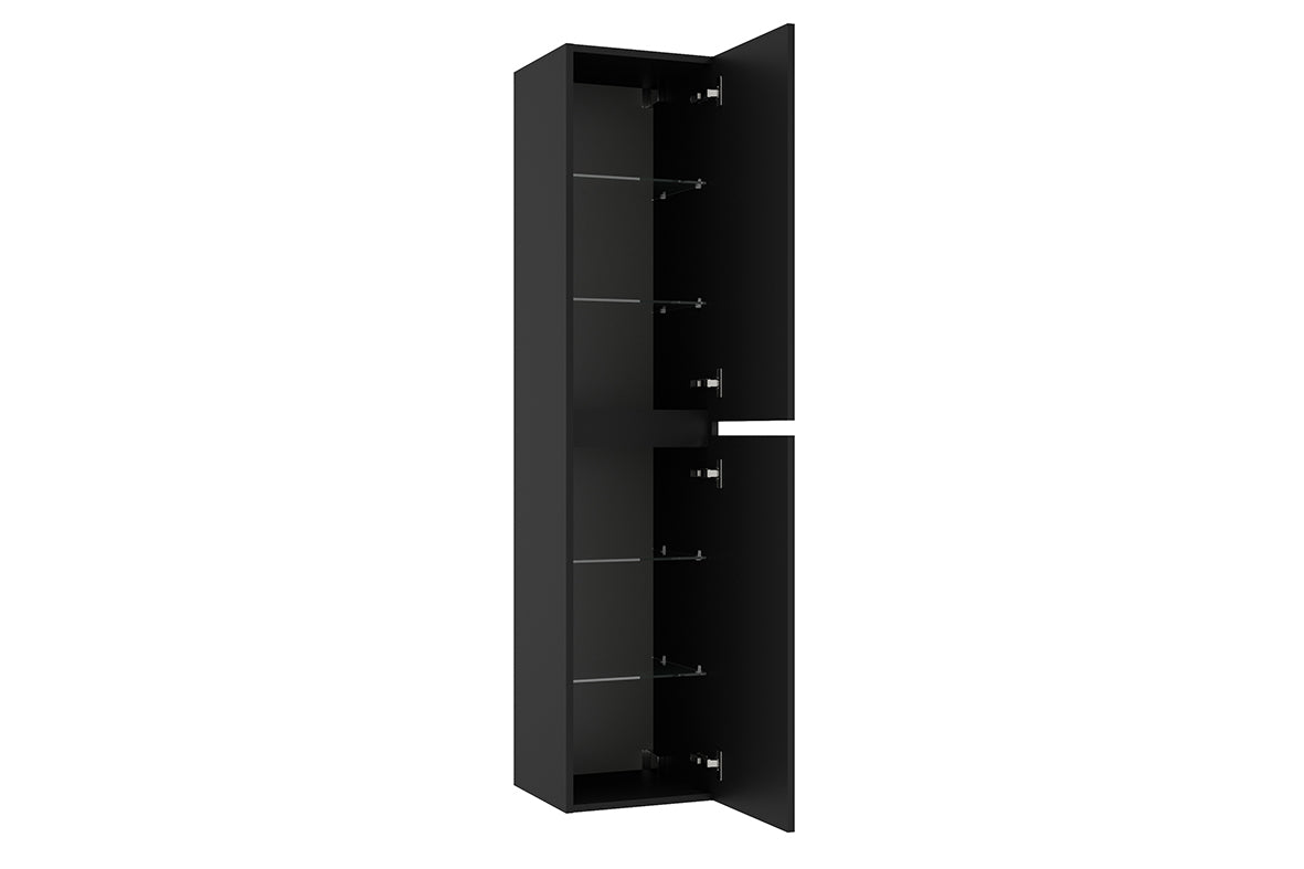 Alvara kolomkast 160x35x35 cm mat zwart – Wiesbaden – Mat Zwart – Kolomkasten | Dealplein