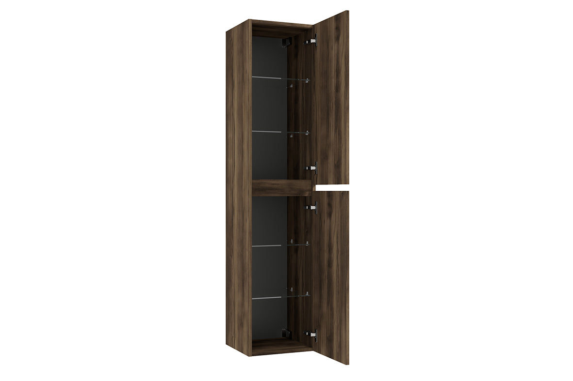 Alvara kolomkast 160x35x35 cm donker eiken – Wiesbaden – Donker Eiken – Kolomkasten | Dealplein