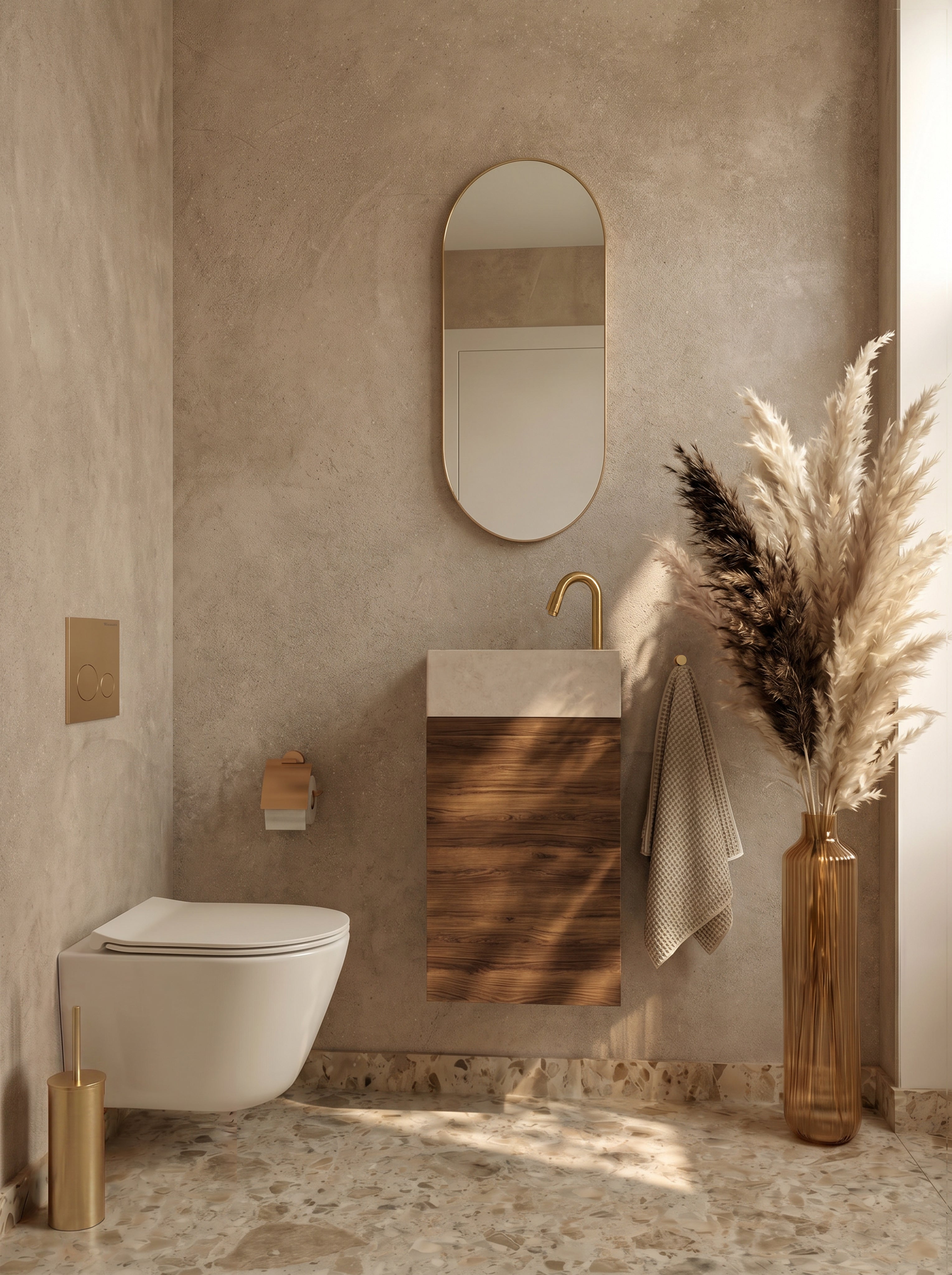 Wiesbaden Alvara fonteinkast 40 x 22 x 50 cm warm eiken