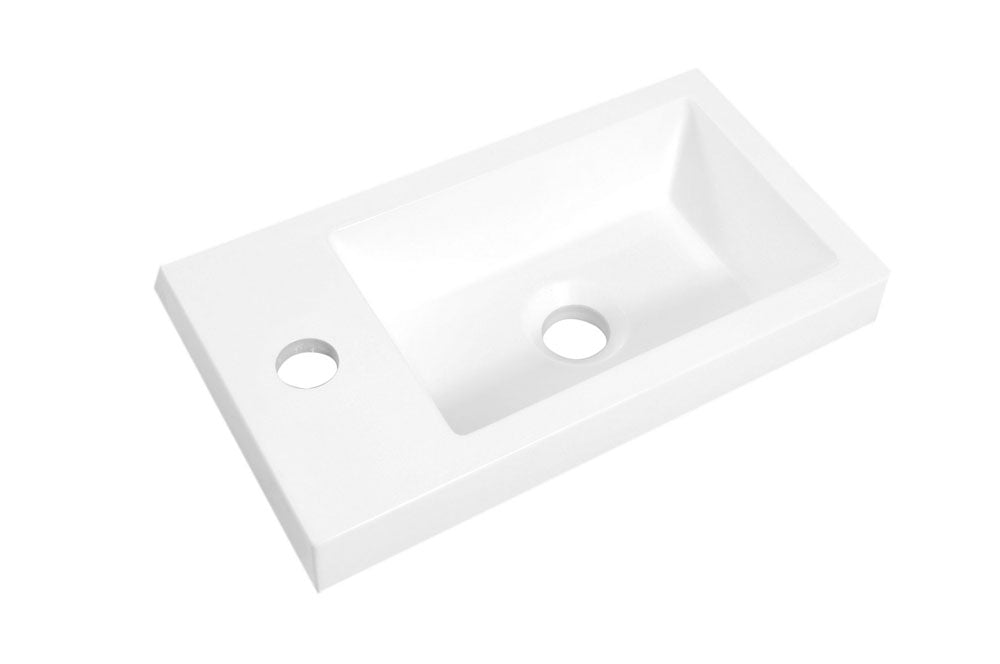 Zenti fontein 40 x 22 x 5 cm kunstmarmer glans wit – Xellanz – Glans Wit – Fontein | Dealplein