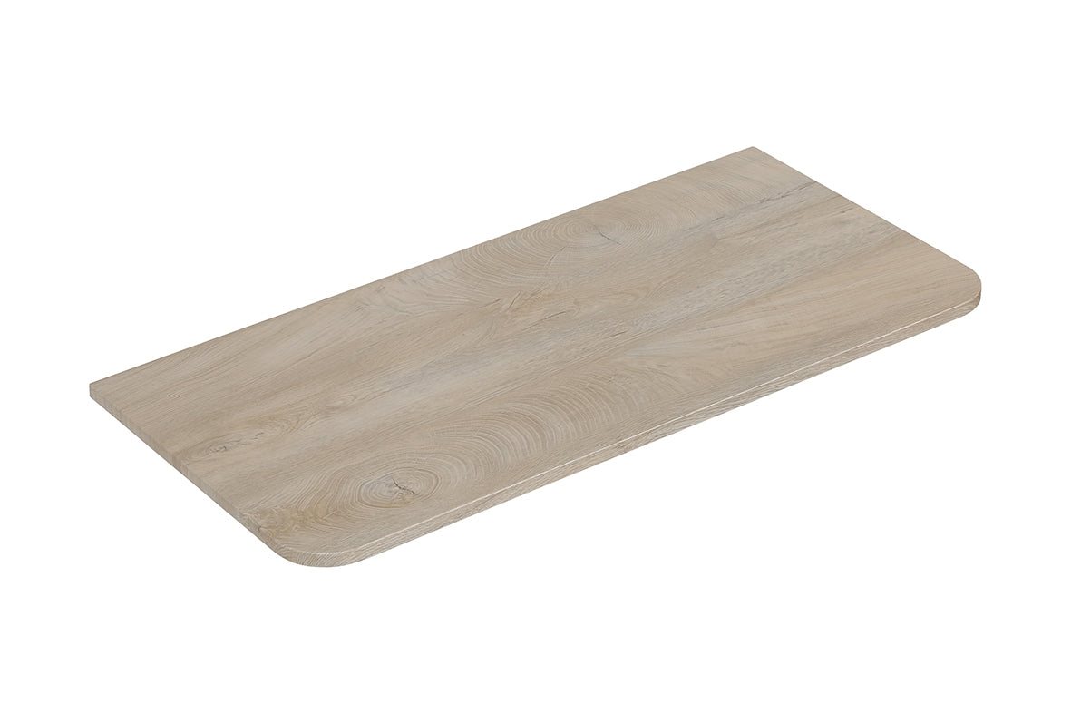 Wiesbaden Sulora topblad afgeronde hoeken 80 x 48 cm licht eiken