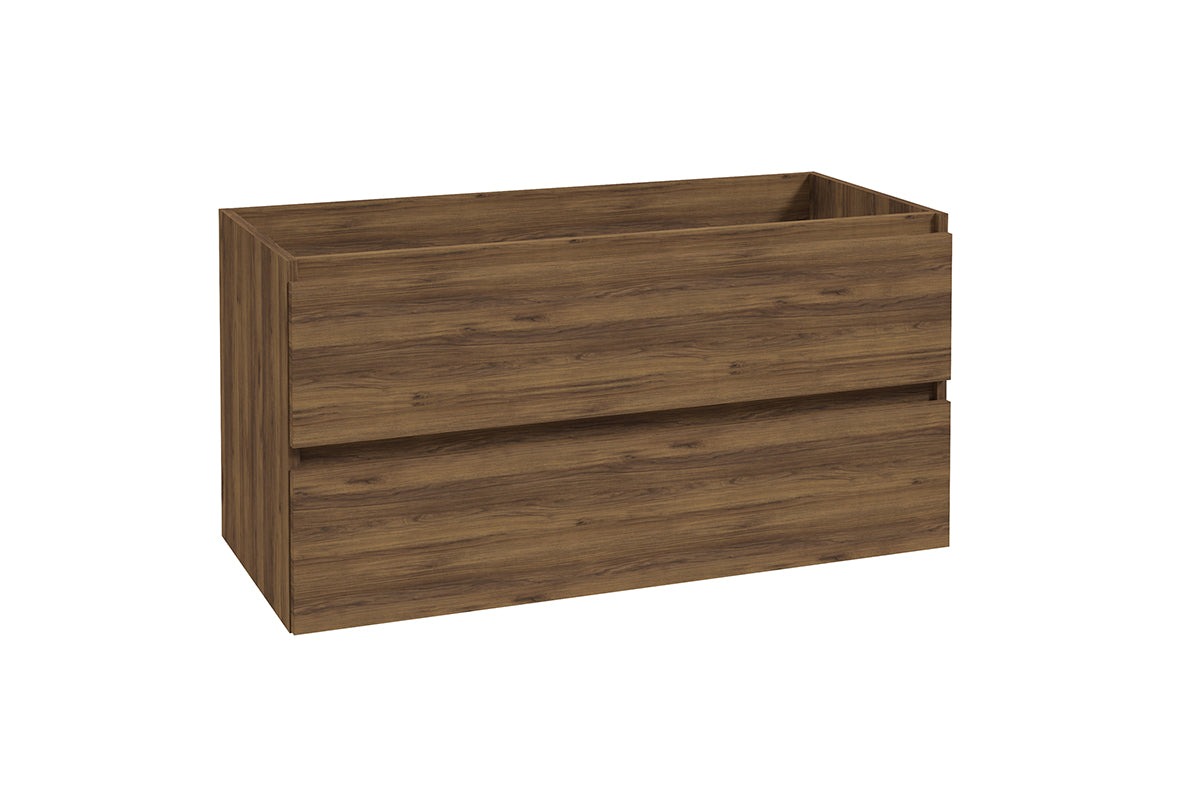 Alvara onderkast met 2 laden 1 uitsparing 100 x 46 cm warm eiken – Wiesbaden – Eiken – Badmeubel | Dealplein