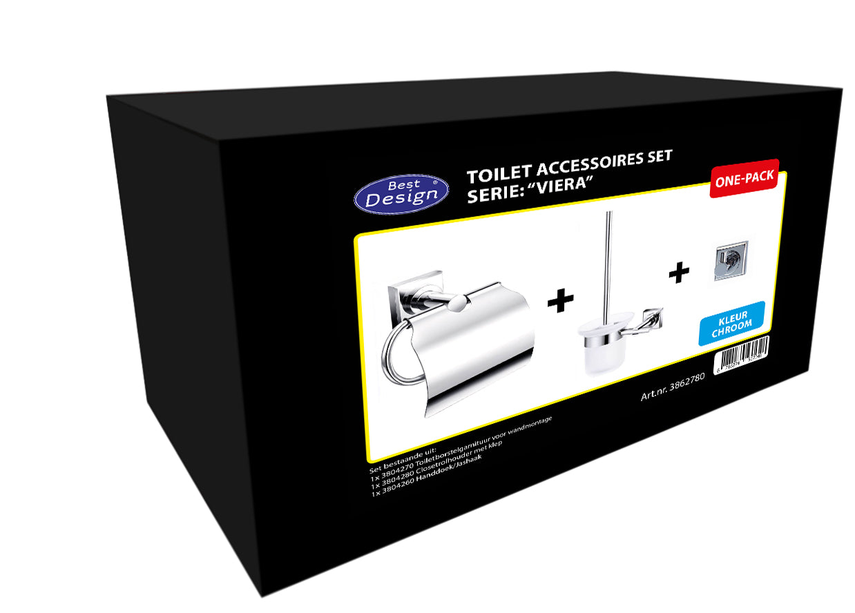One-Pack Toilet Accessoires Set Viera