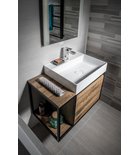 Sapho Skara Badmeubel 80x45x50 Cm Mat Zwart