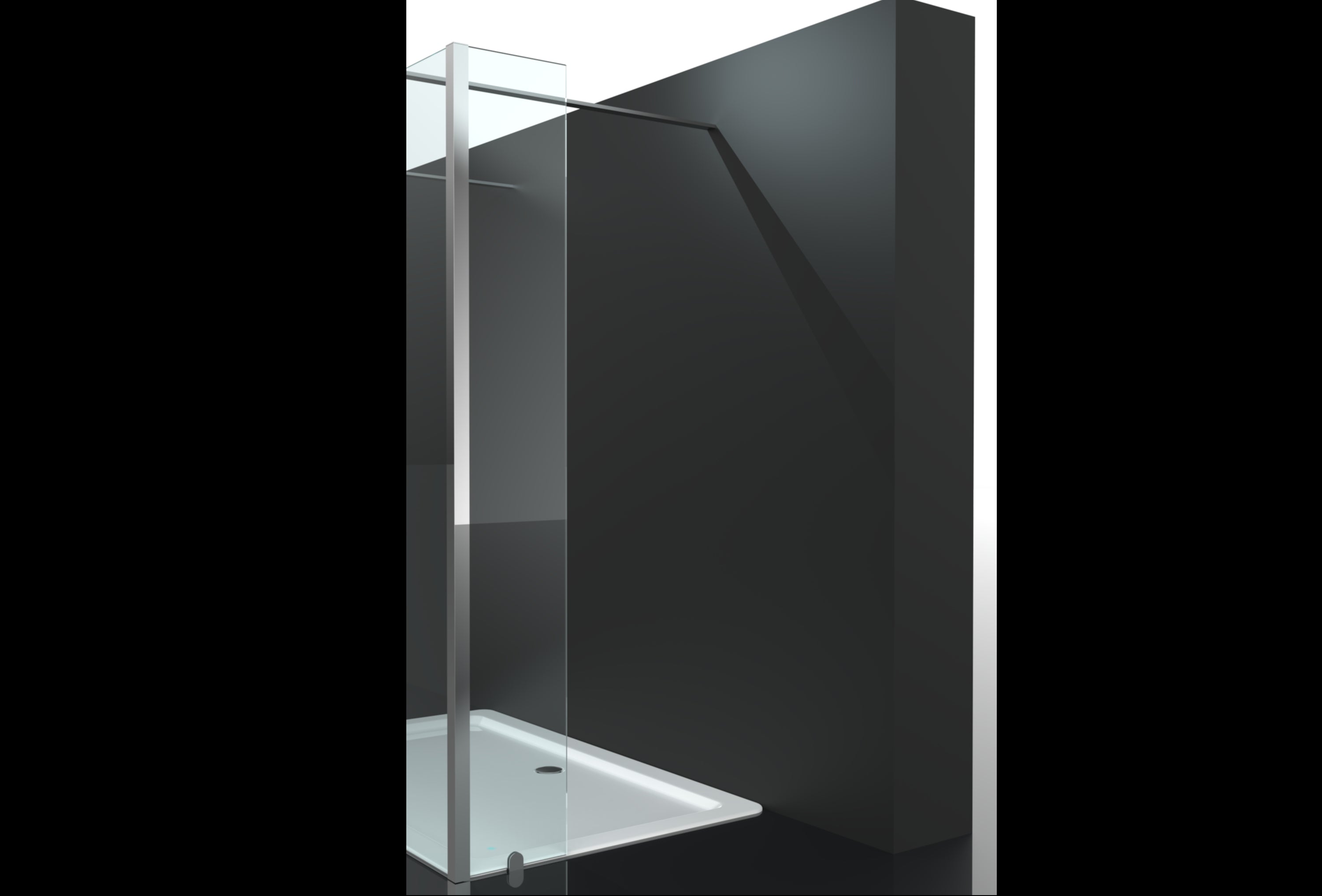 Erico zijwand 40x200cm NANO glas 8mm