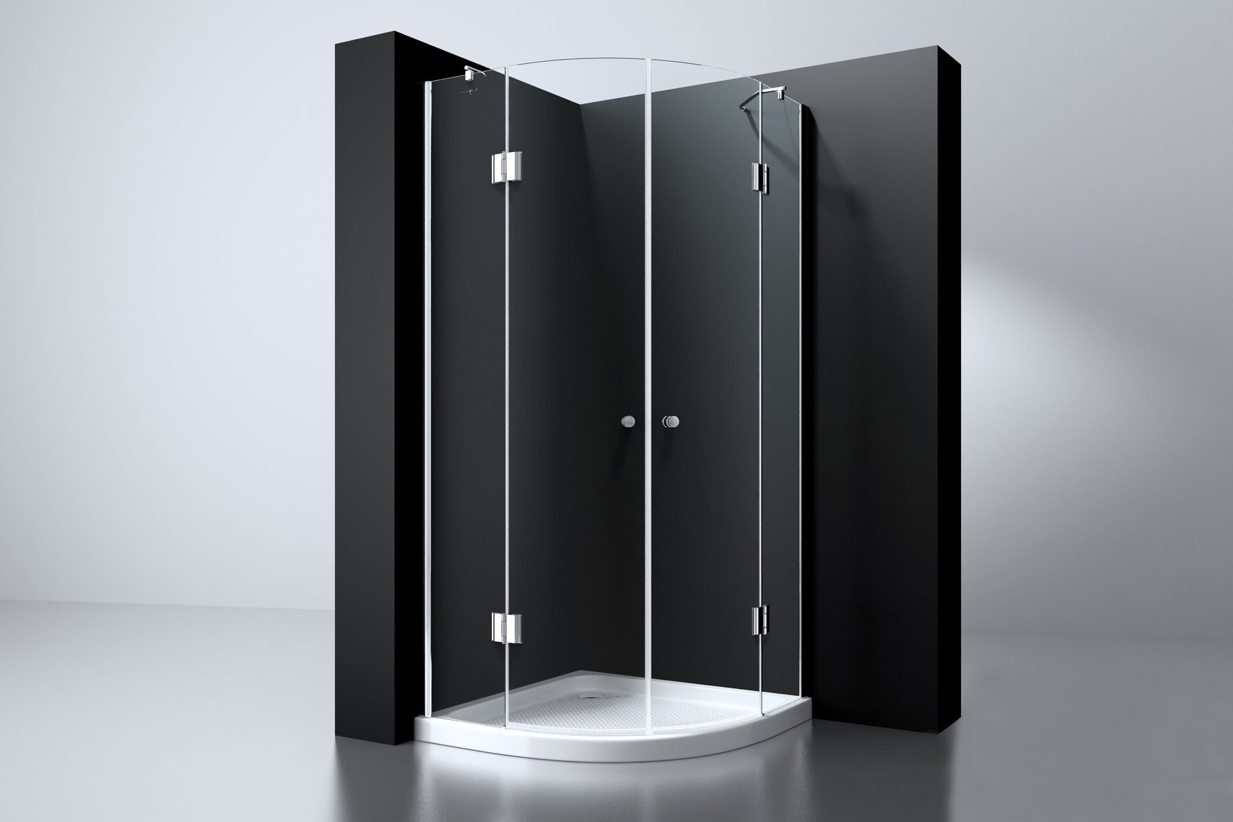Erico 1/4 rond cabine met 2 deuren 100x100x190cm NANO glas 8mm