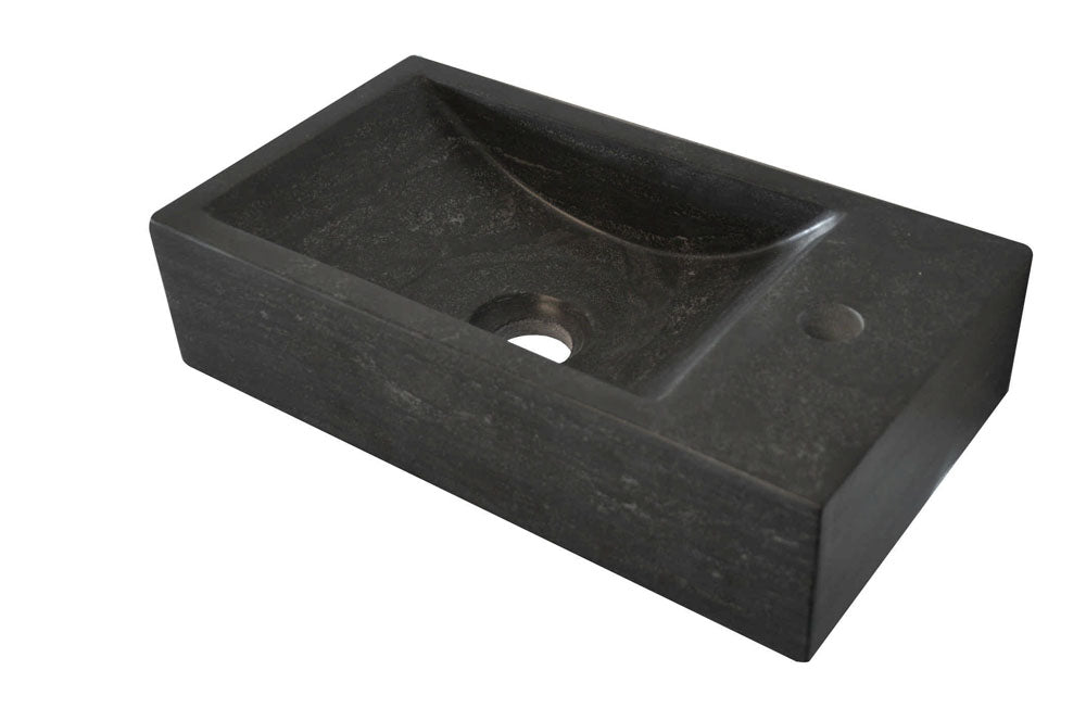 Raw fontein rechts 40x22x10 cm hardsteen gezoet – Wiesbaden – Vermelde uitvoering – Fontein | Dealplein
