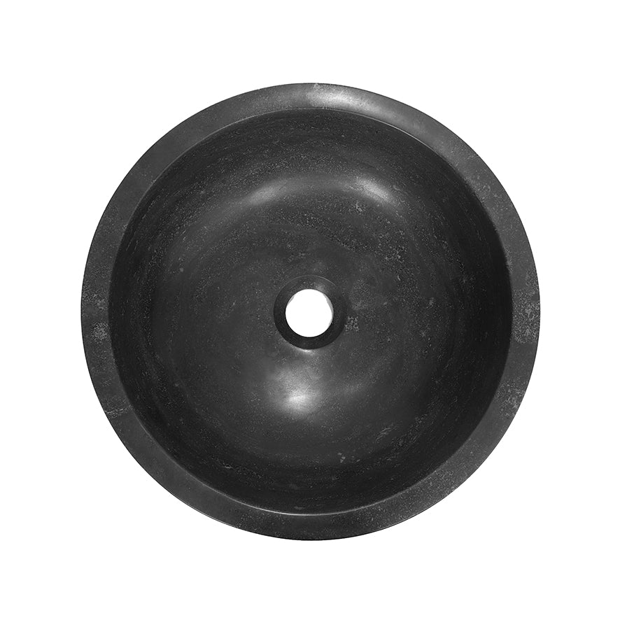 Raw waskom rond 40x12 cm hardsteen gezoet – Wiesbaden – Onbekend – Waskommen | Dealplein