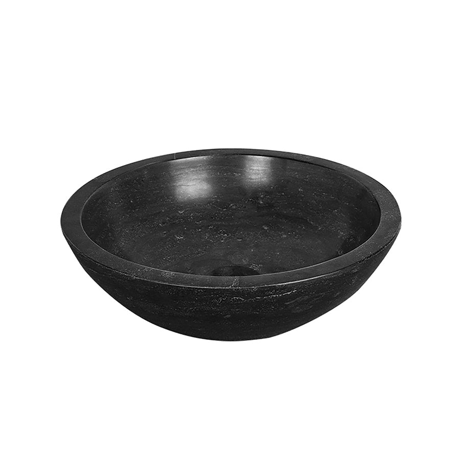 Raw waskom rond 40x12 cm hardsteen gezoet – Wiesbaden – Onbekend – Waskommen | Dealplein