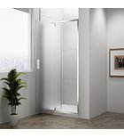 Polysan Easy Line Draaibare Douchedeur Met Vaste Wand 100 cm Mat Glas Chroom