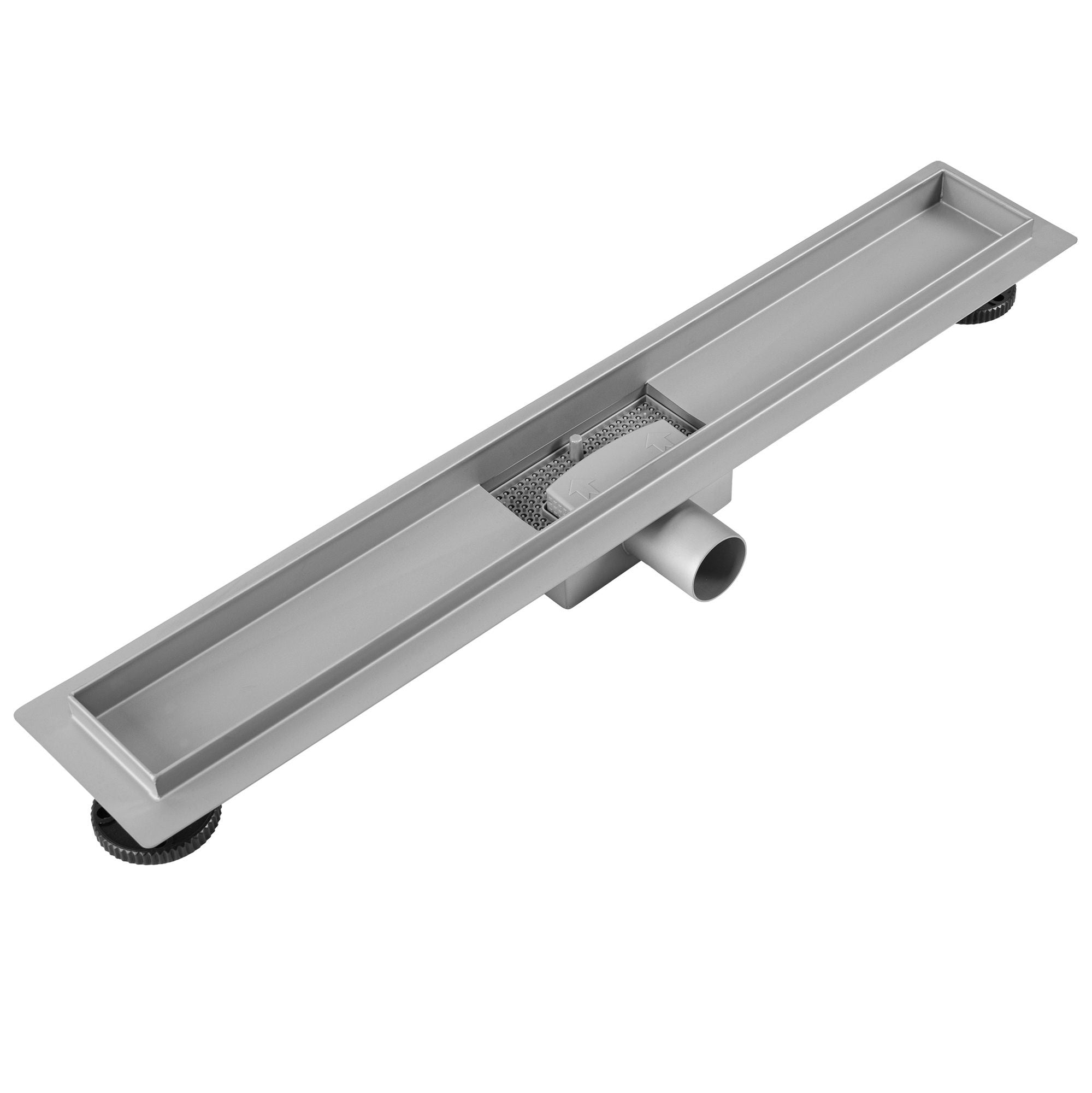 Lineaire afvoer Rea Neox BRUSH Steel 50