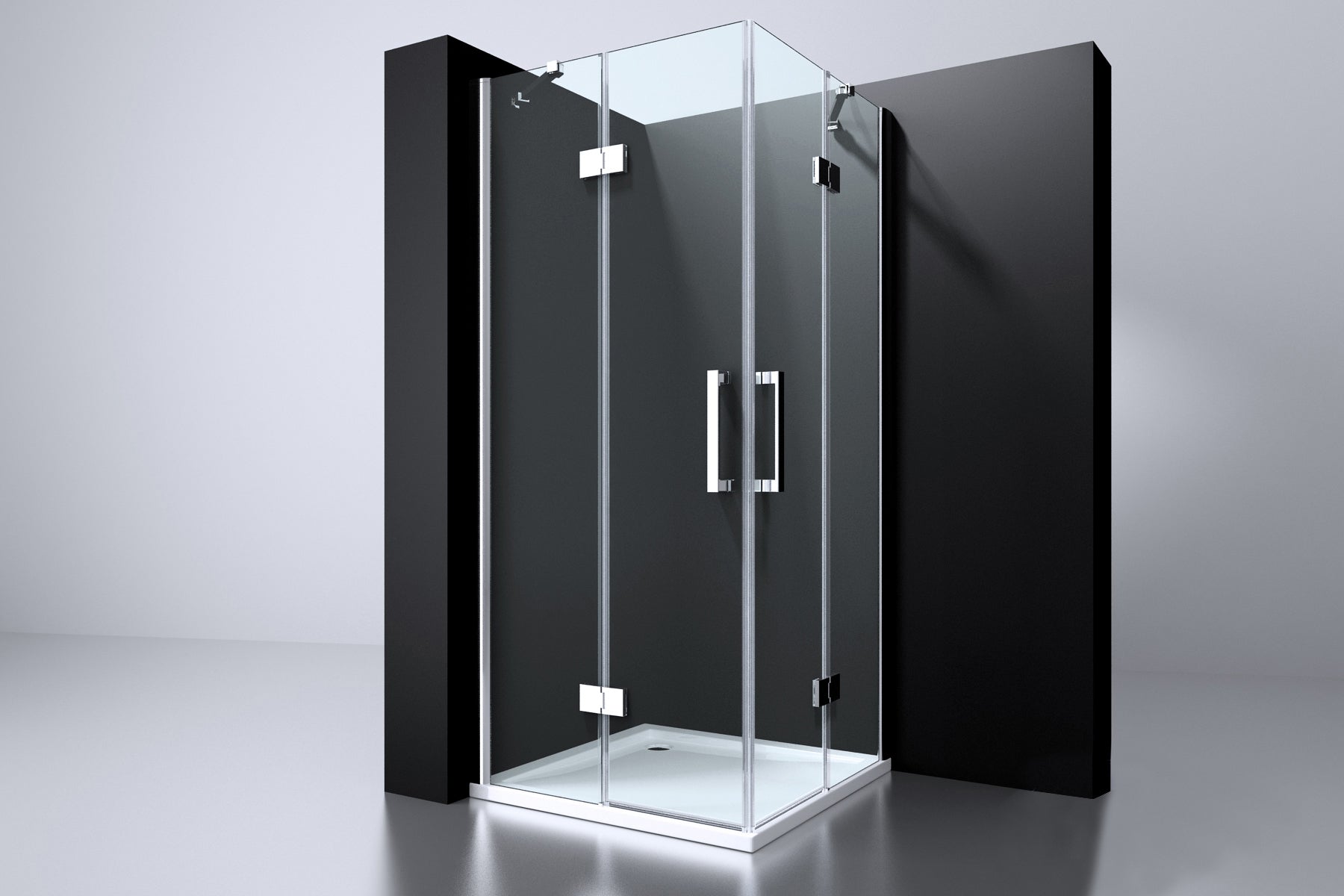 Erico Q4 vierkant hoekinstap 90x90x195cm NANO glas 6mm
