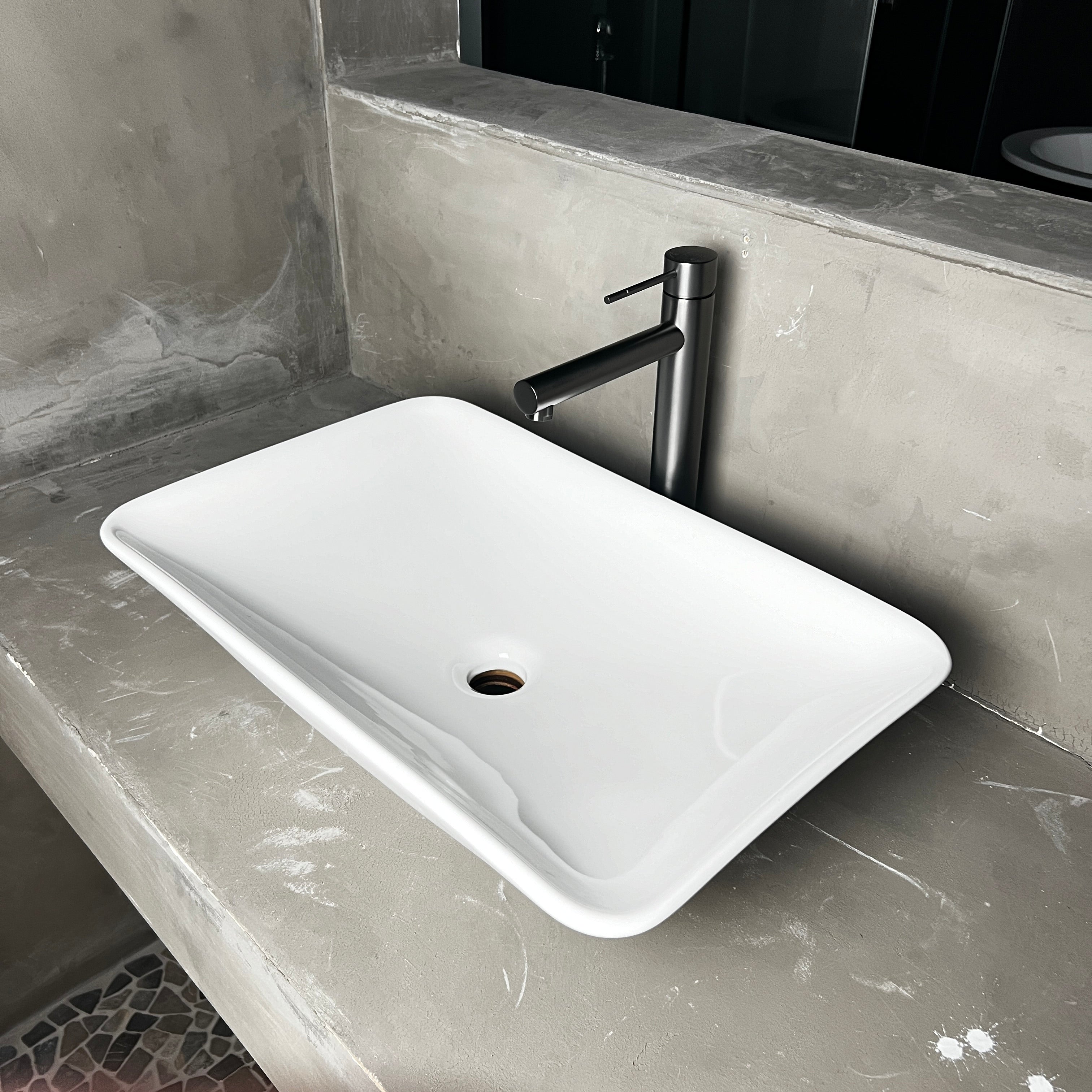 Azam Opbouw Wastafel 58x36x11,5cm