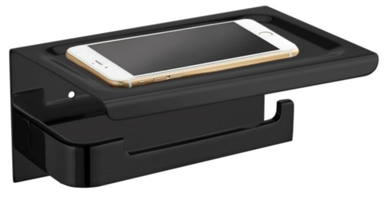 Phone Toiletrolhouder Nero Mat Zwart (zonder Telefoon)