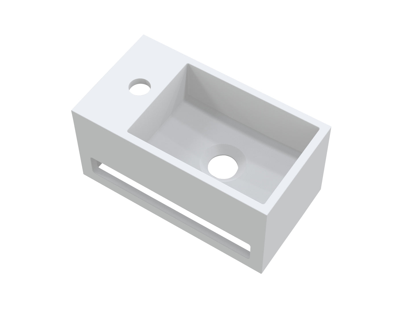 Mona-Links Fontein Incl.handdoekhouder Just-Solid 33x18x16cm