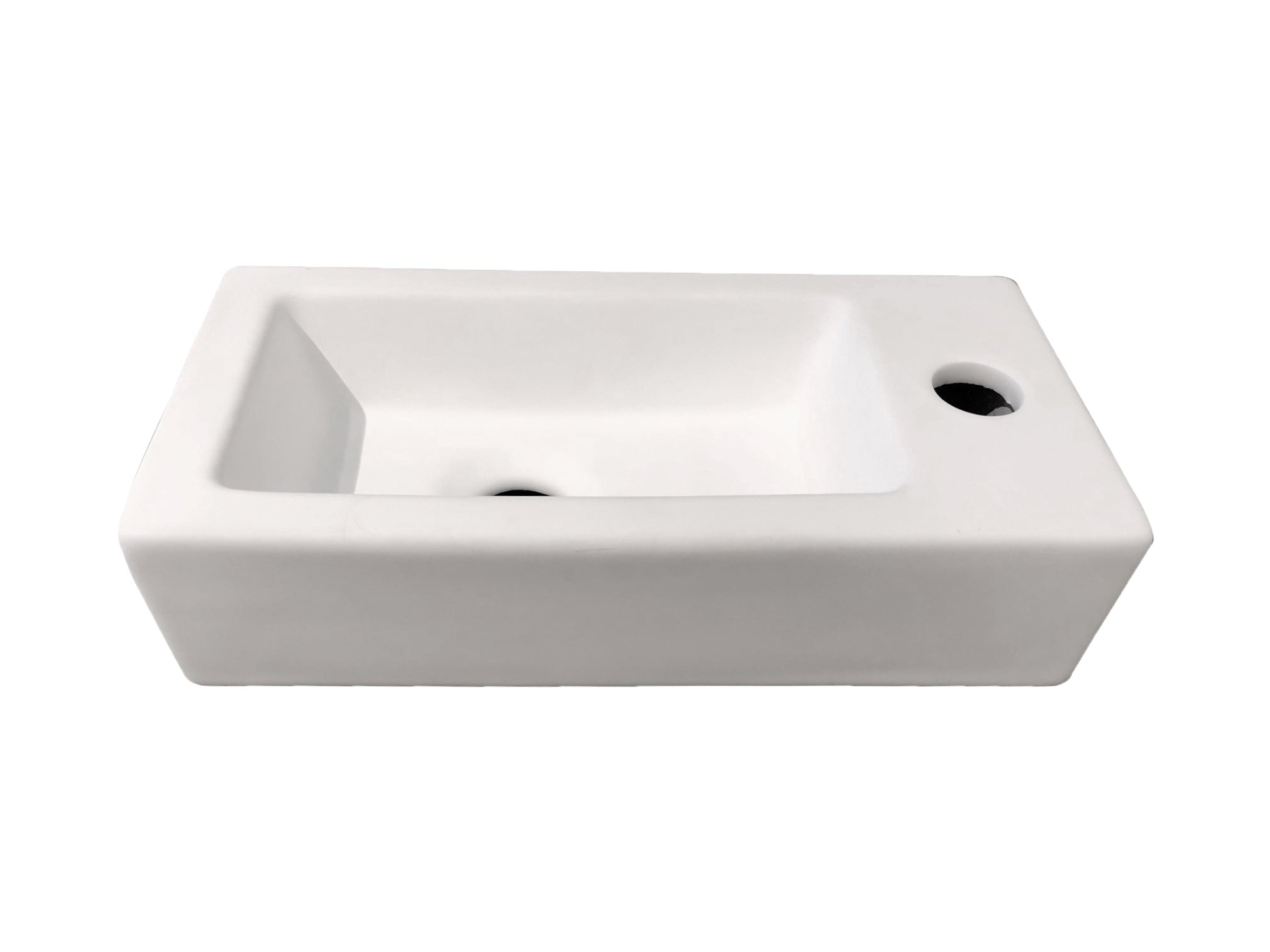 Farnetta Fontein Rechts 37x18x9cm Mat Wit