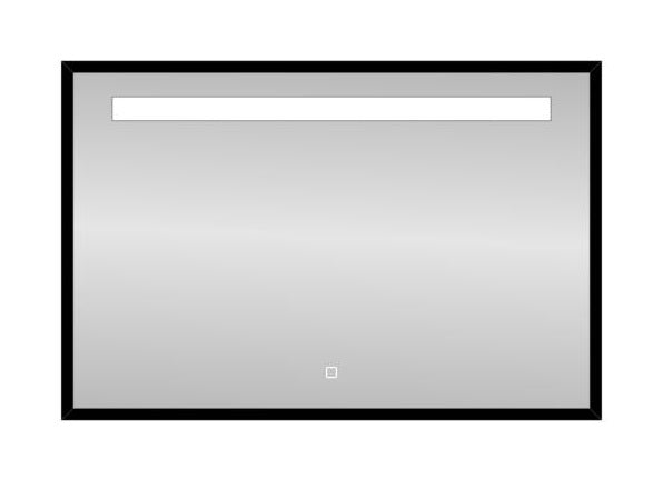 Badkamerspiegel Best Design Nero Miracle B 100×80 cm Mat Zwart — met LED-verlichting