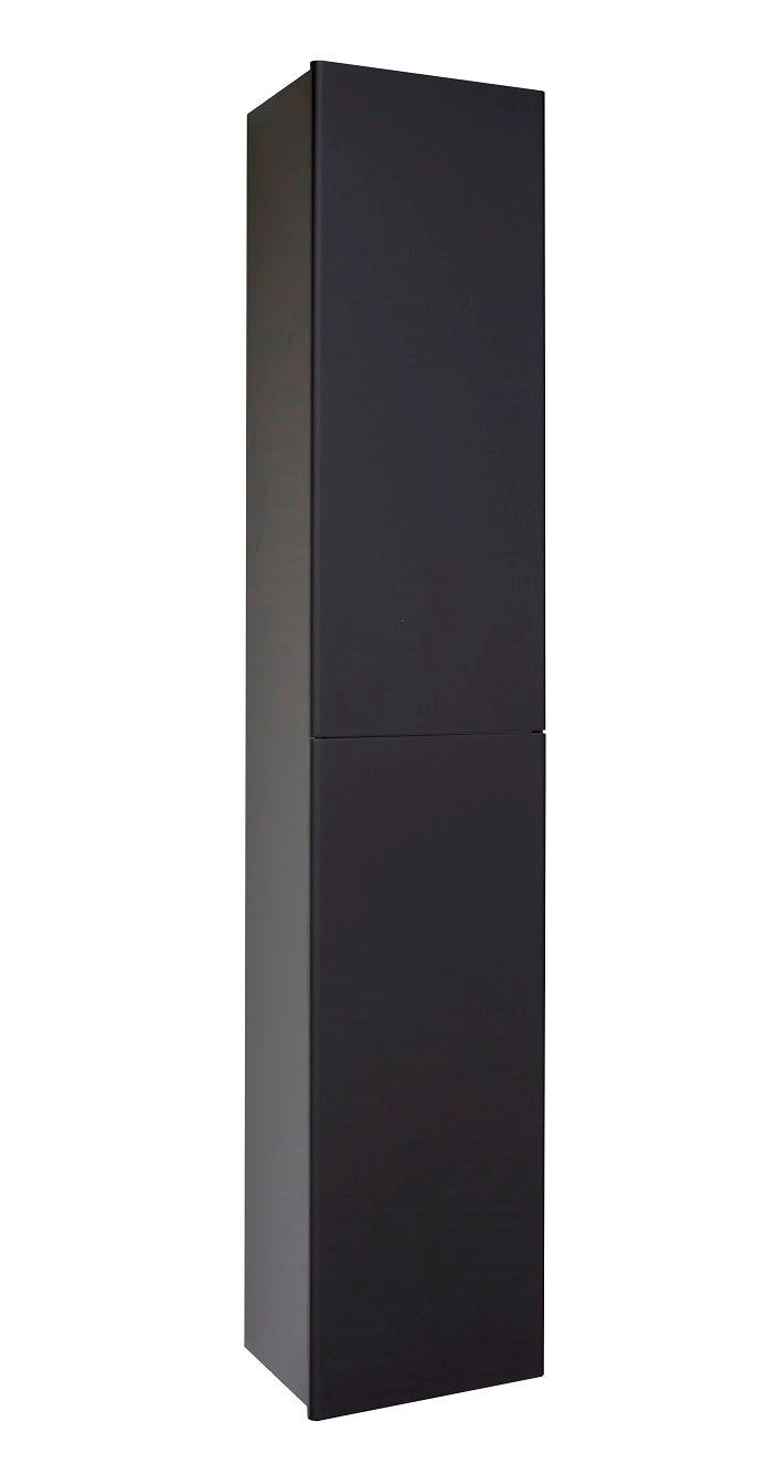 Blanco-Black Hoge Kolomkast L&R 35x180 cm Mat Zwart