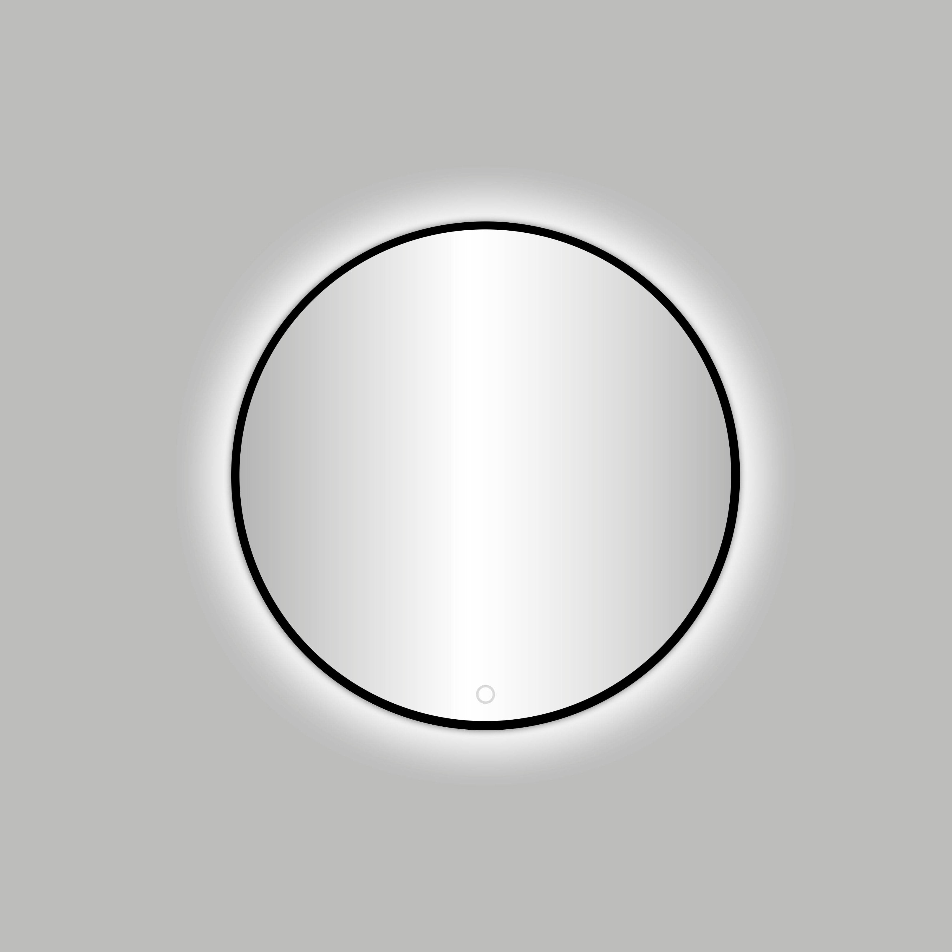 Badkamerspiegel Best Design Nero Venetië Ø Ø 60 cm Mat Zwart — met LED-verlichting