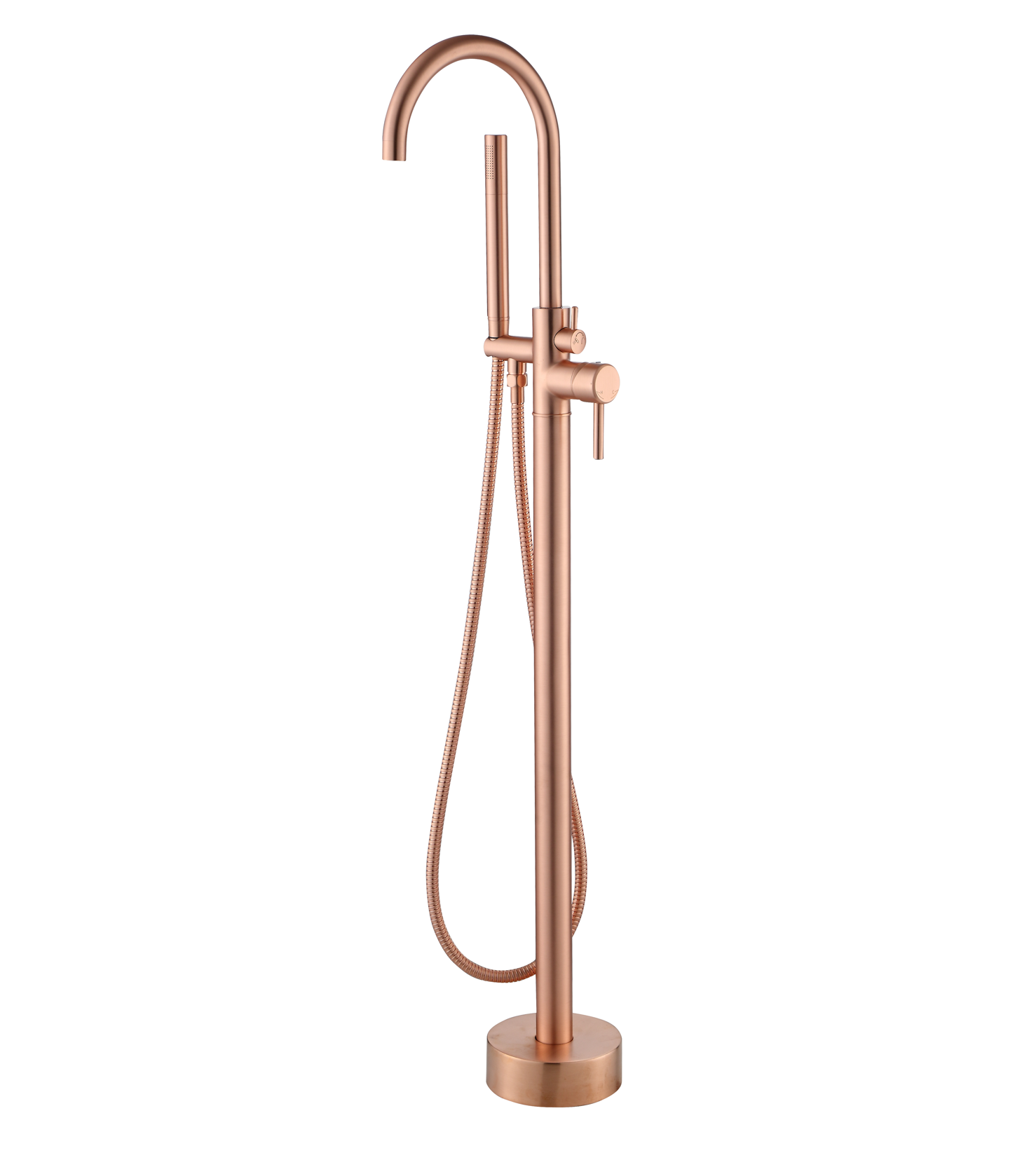 Lyon vrijstaande badkraan H=119 cm rosé-mat-goud